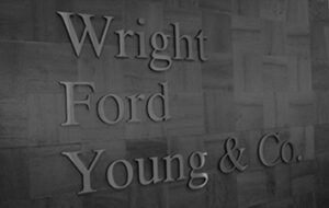 Wright Ford Young lettering on the wall